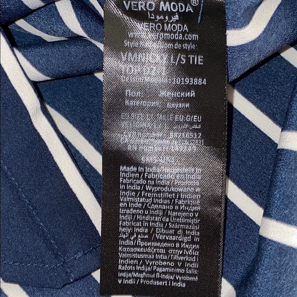 Vero‎ Moda Damen VMNICKY L/S TIE TOP - Picture 7 of 8